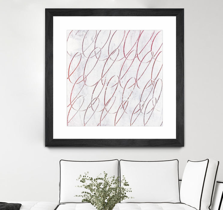 \"Hula I\" Matted and Framed Black 30x30 Wall Art