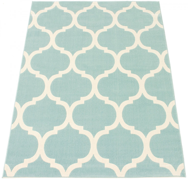 Aliya Aqua 3'11\" x 5'7\" Area Rug