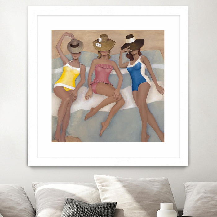 \"The Orange County Club.tif\" Matted and Framed White 30x30 Wall Art