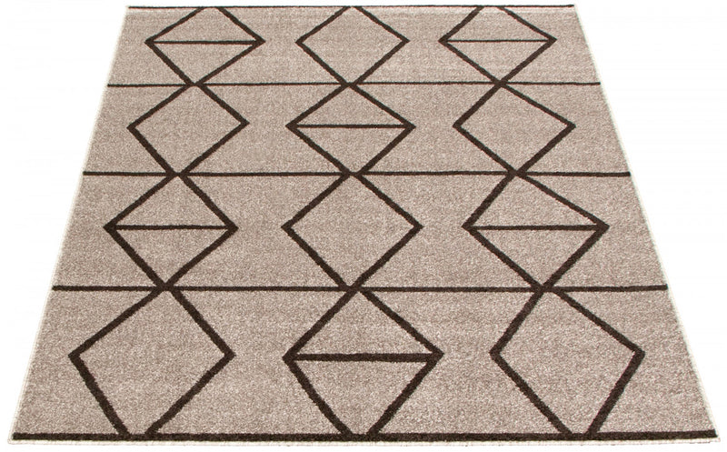 Anandi Grey-Brown Area Rug - 7'10\" x 10'2\"