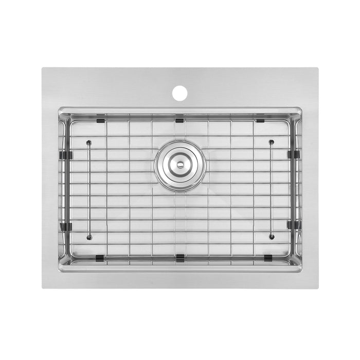 Ancona 25\" Drop-In Workstation Kitchen Sink - AN-3126