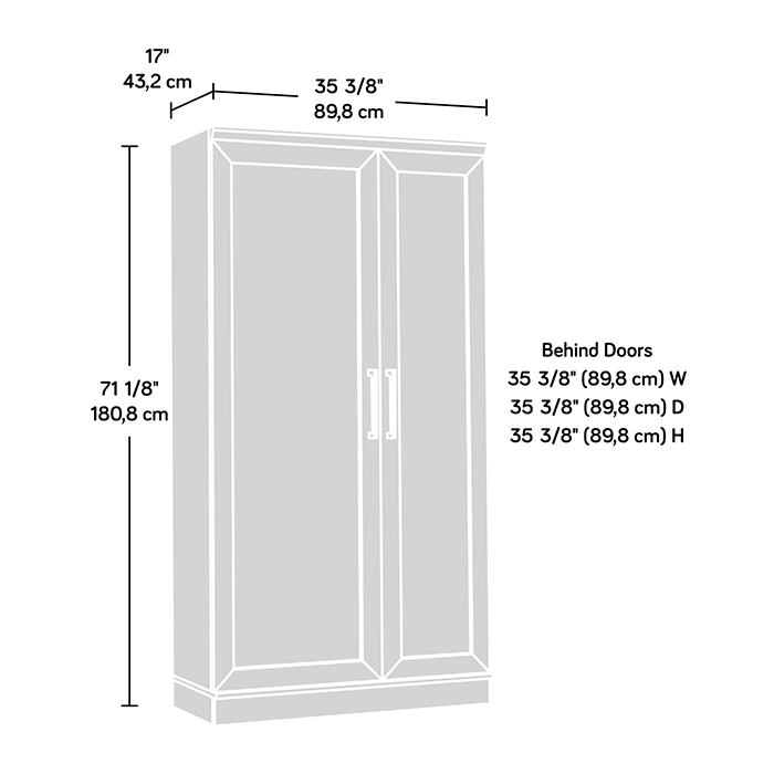 Clinton 35\" Storage Cabinet - Dakota Oak