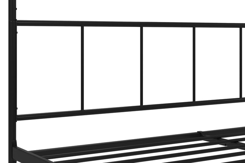 Novogratz Marion King Canopy Bed - Black