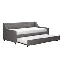 Novogratz Her Majesty Daybed and Trundle - Grey 