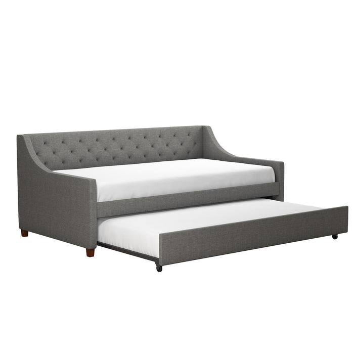 Novogratz Her Majesty Daybed and Trundle - Grey