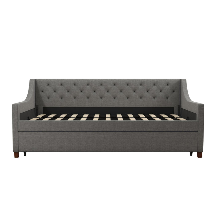 Novogratz Her Majesty Daybed and Trundle - Grey