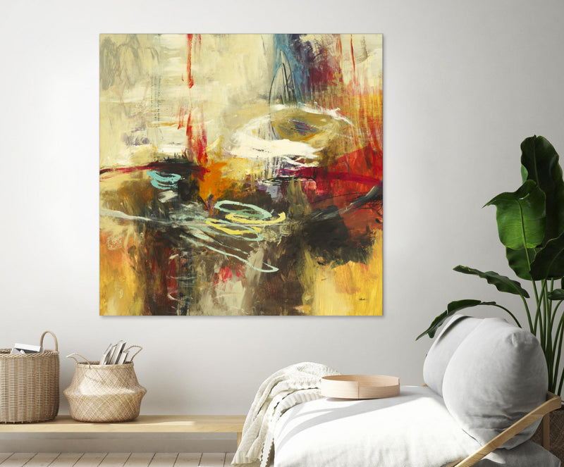 \"Instictual Beauty Ii\" Giant Art 54x54 Wall Art