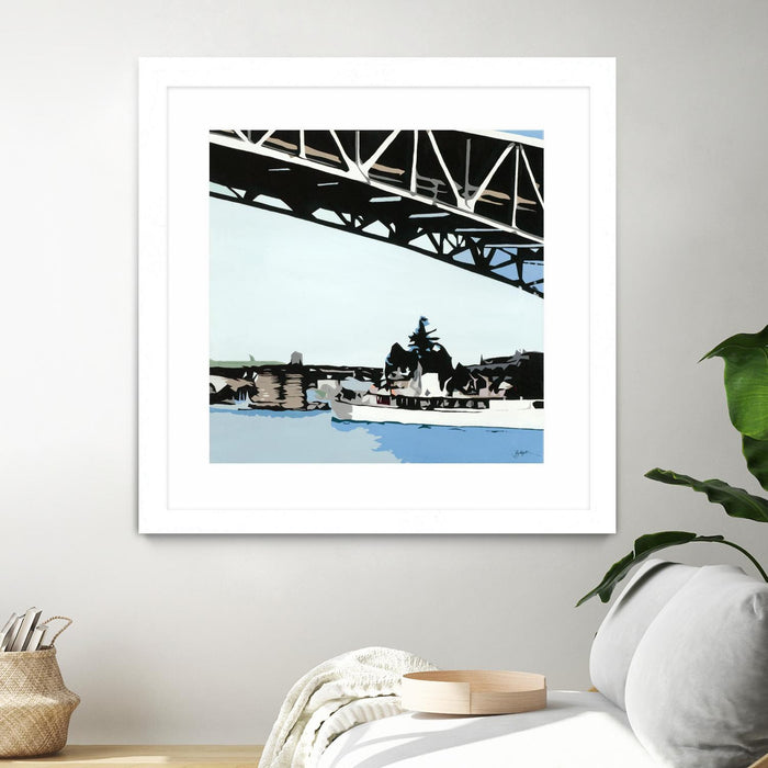 \"To The Cut\" Matted and Framed White 36x36 Wall Art