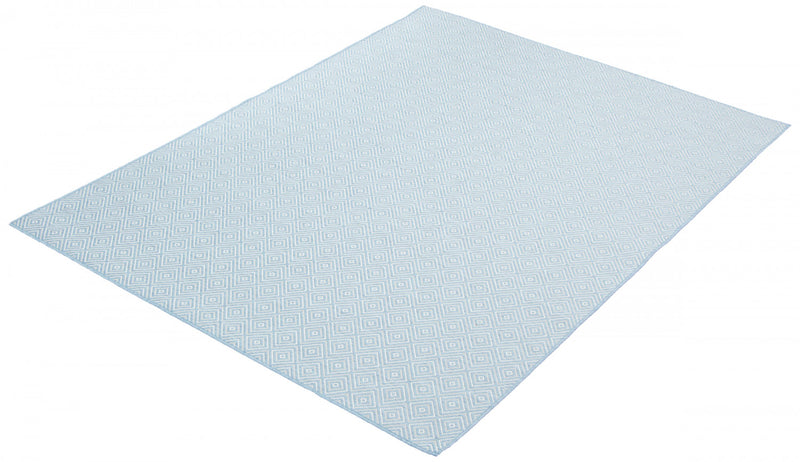 Neisha Diamond Light Blue Rug 5'3\" X 7'3\" Area Rug