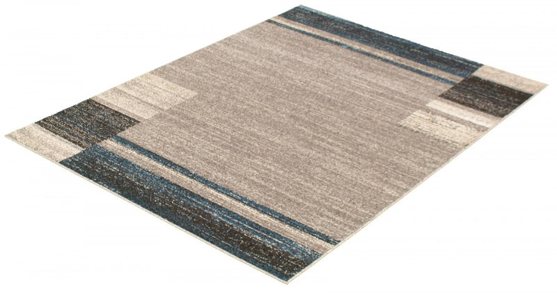 Aya Grey-Blue Area Rug - 5'3\" x 7'3\"