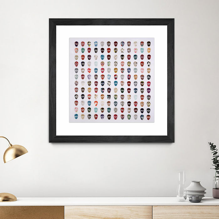 \"Gorgeous Crowd\" Matted and Framed Black 36x36 Wall Art