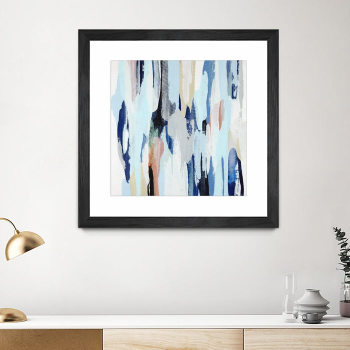 \"Creating Coastal\" Matted and Framed Black 30x30 Wall Art
