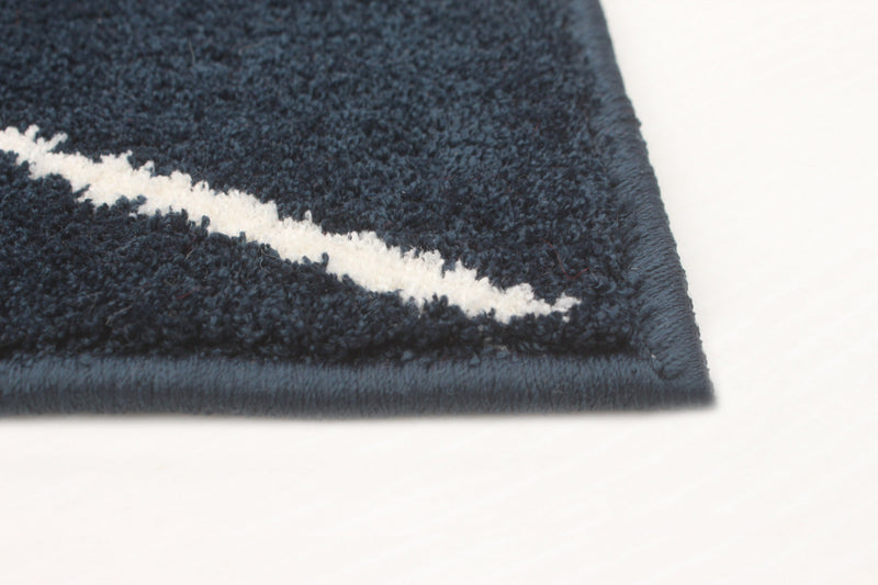 August Navy-White Area Rug - 5'3\" x 7'3\"