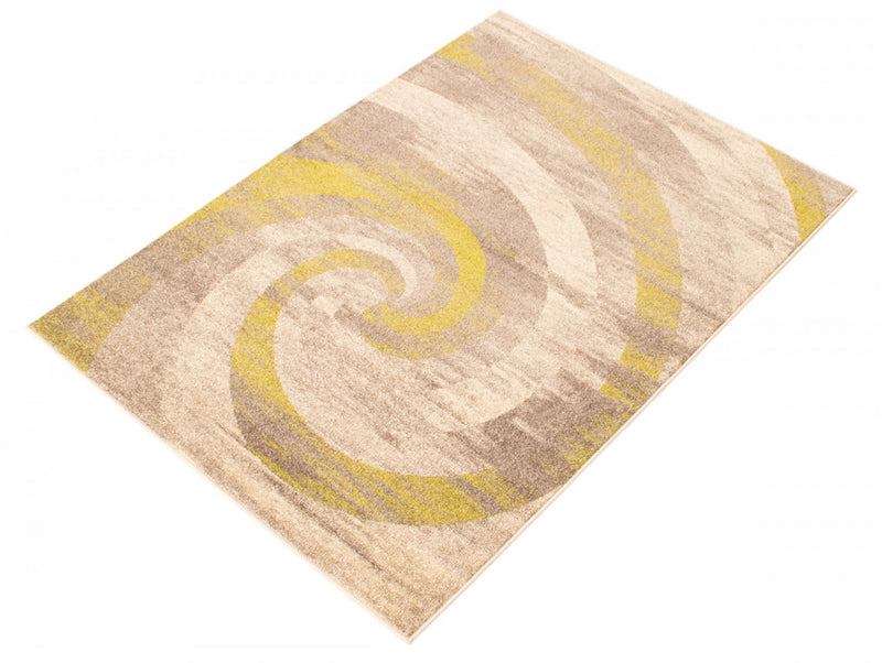 Korra Ivory / Green 6'7\" x 9'6\" Area Rug