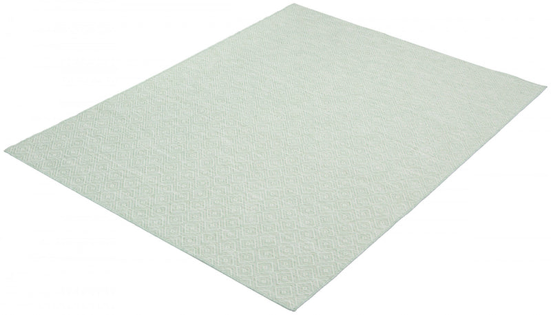Neisha Diamond Mint Rug 6'7\" X 9'6\" Area Rug