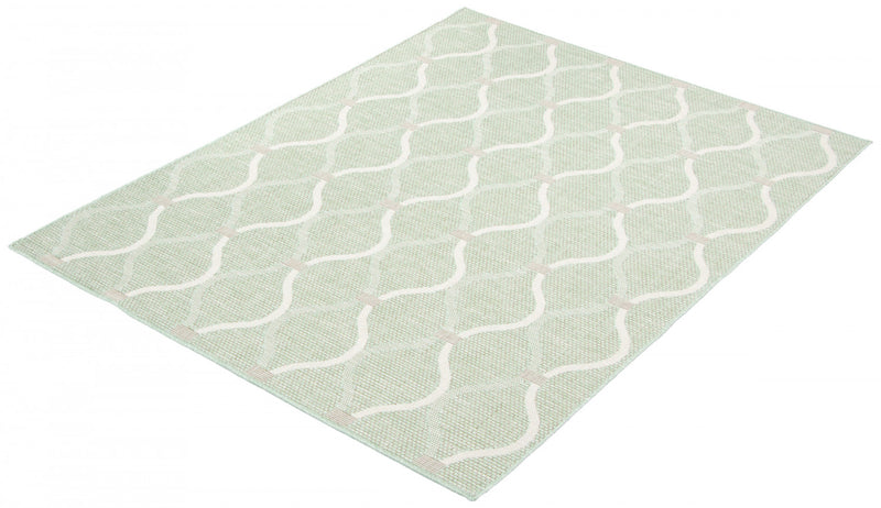 Neisha Abstract Mint Rug 6'7\" X 9'6\" Area Rug