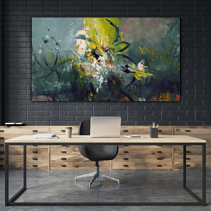 \"Happy\" Giant Art 84x48 Wall Art