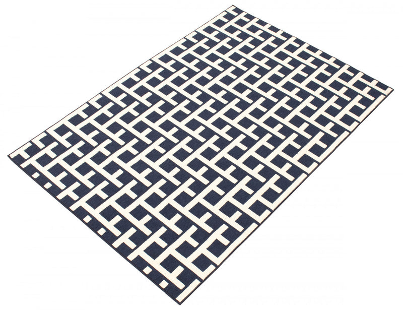 Brangane Blue 4'7\" x 6'7\" Area Rug