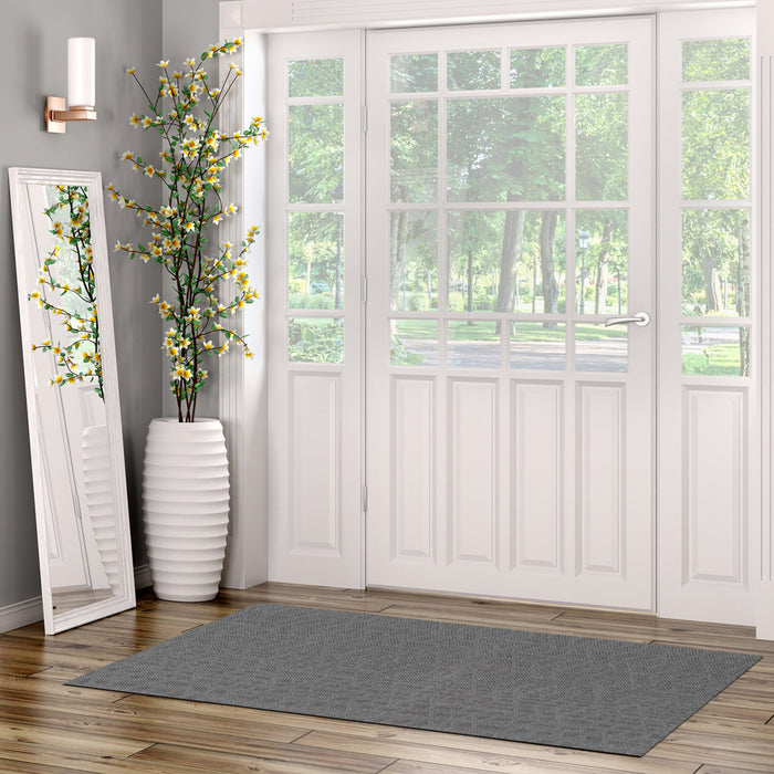 Bellezza Dark Grey 2'2\" x 5'0\" Area Rug