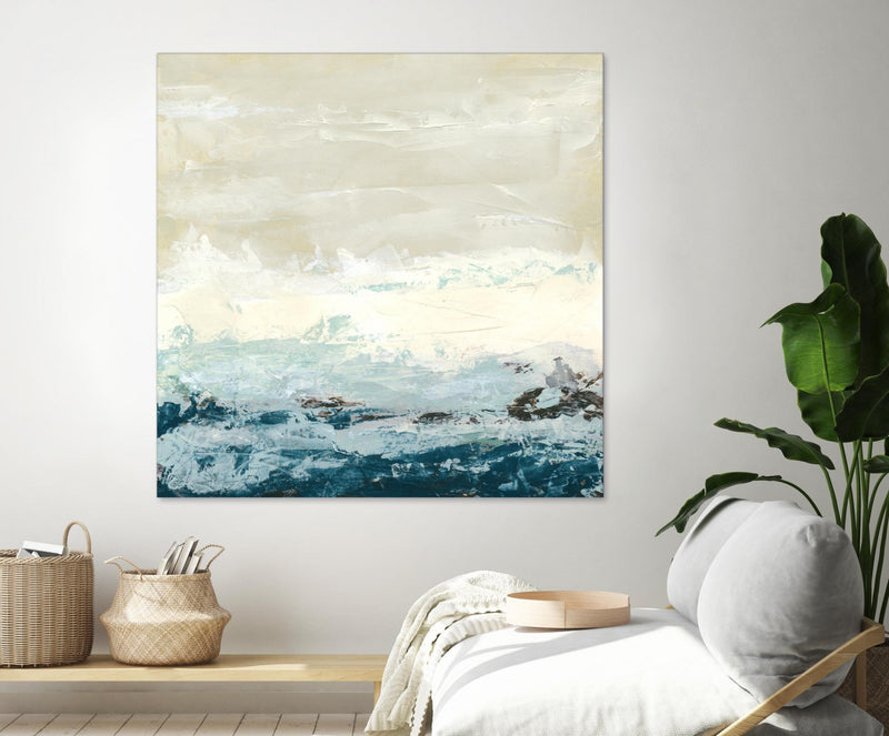 \"Coastal Currents I\" Giant Art 54x54 Wall Art