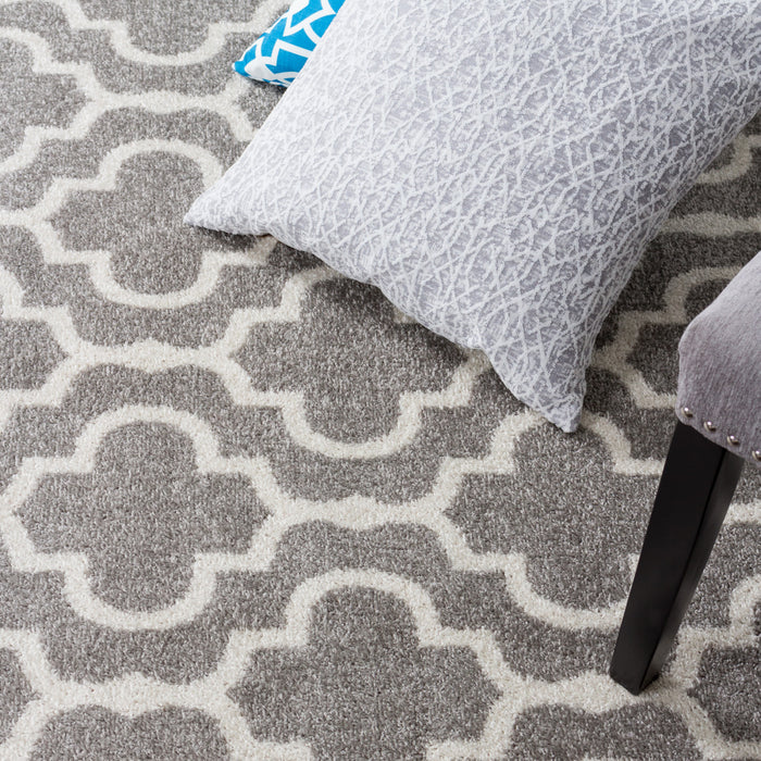 Lav Lat Grey 5x8 Area Rug