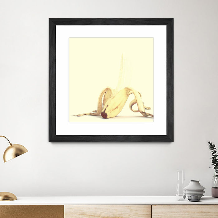 \"Banada Honey Puff\" Matted and Framed Black 30x30 Wall Art