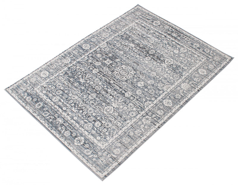 Shaleigh Cream, Grey Rug 5'3\" X 7'3\" Area Rug