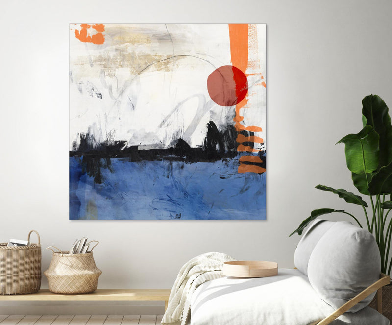 \"Midnight Rise I\" Giant Art 54x54 Wall Art