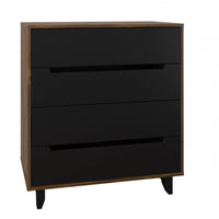 Nordika 4-Drawer Chest - Black 