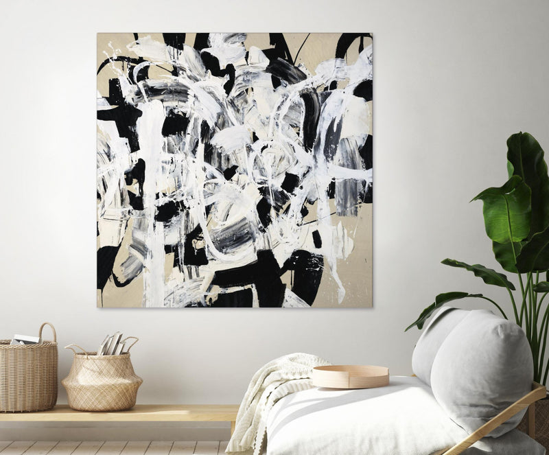 \"Talking Out Of Both Sides\" Giant Art 54x54 Wall Art
