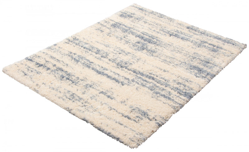 Kei Cream/Light Blue Area Rug - 6'7\" x 9'6\"