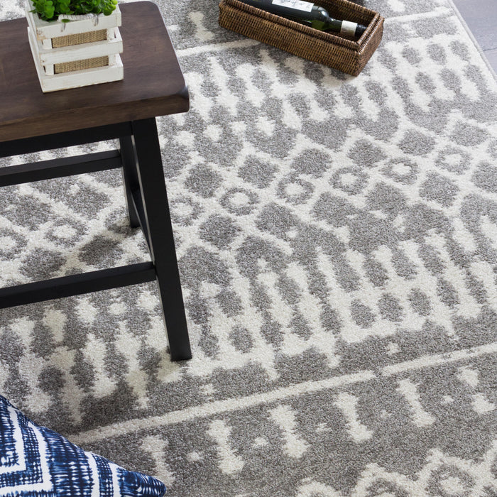 Lavan L Grey Mor 5x8 Area Rug