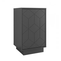 Nordika Nightstand - Charcoal Grey 