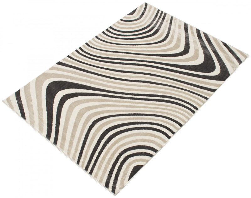 Nikkos Taupe 6'7\" x 9'6\" Area Rug