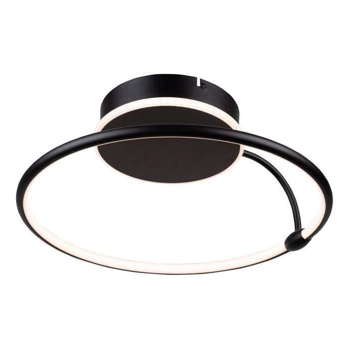 Halo Black Integrated LED Semi-Flush Mount IV