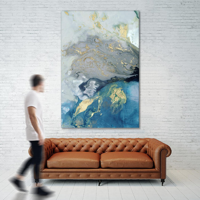 \"Ocean Splash I\" Giant Art 72x48 Wall Art