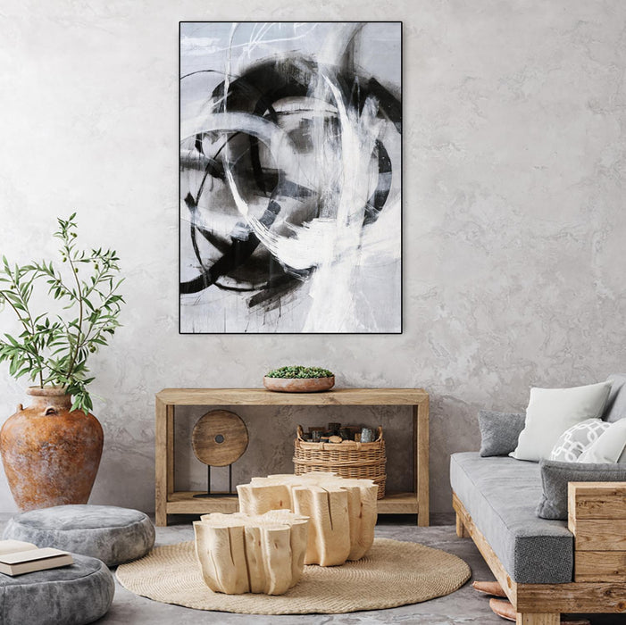 \"No Turning Radius\" Canvas Framed Black 18x24 Wall Art