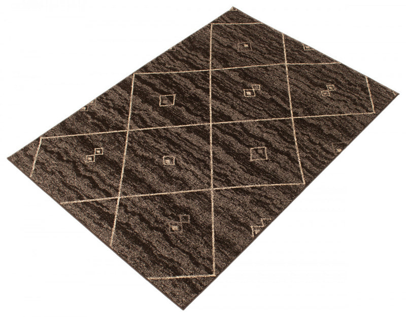 Grande Brown/Ivory 3'11\" X 5'7\" Area Rug
