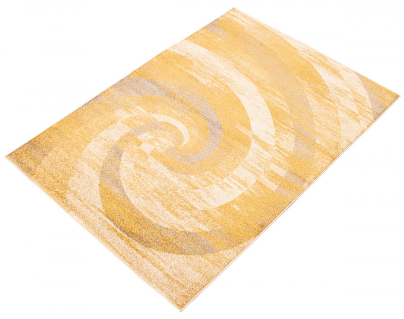 Korra Ivory / Gold 7'10\" x 10'2\" Area Rug