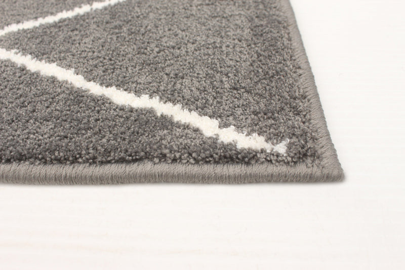August Dark Grey-White 7'10\" x 10'2\" Area Rug