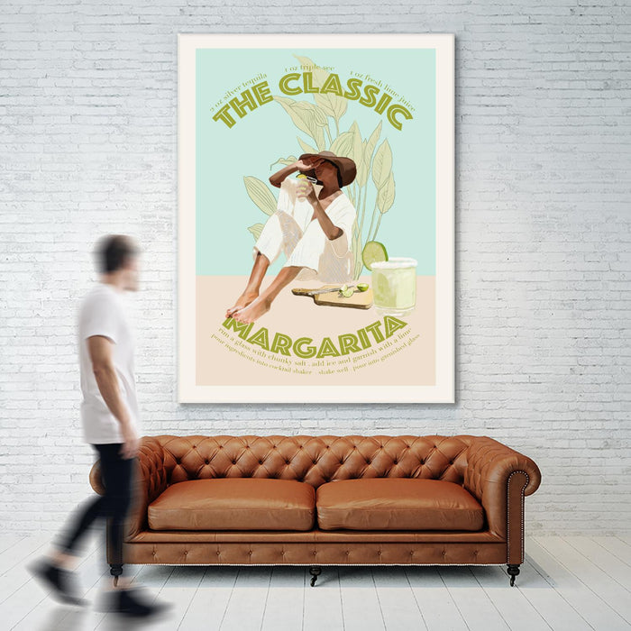 \"The Classic Margarita \" Giant Art 72x54 Wall Art