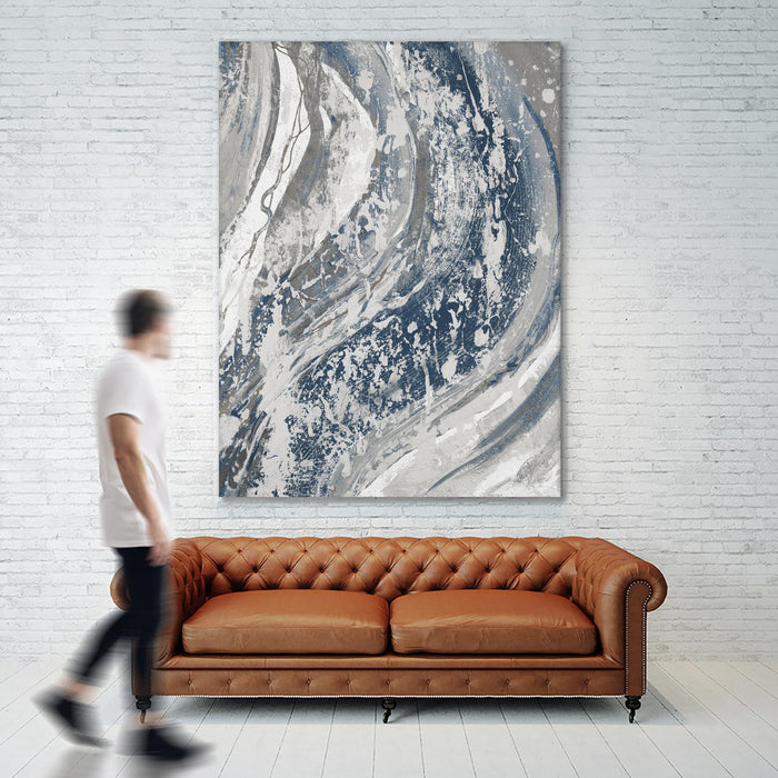 \"Blue Wave\" Giant Art 72x54 Wall Art