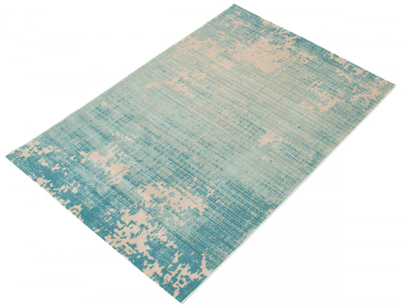 Janaki Teal 6'7\" x 9'6\" Area Rug