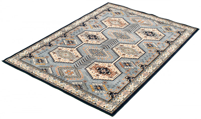 Enola Grey-Ivory Area Rug - 7'10\" x 10'2\"