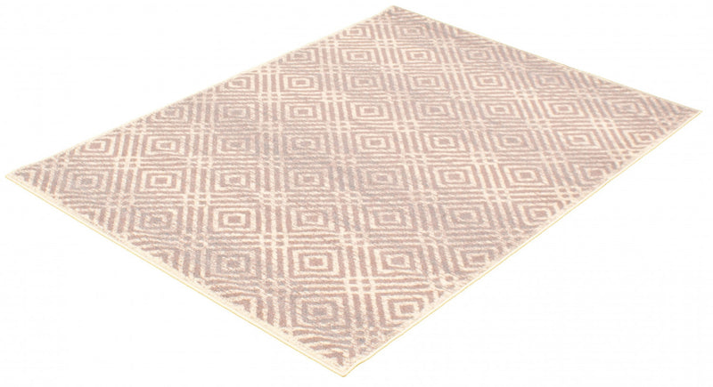 Electra Silver-Rose Area Rug - 5'3\" x 7'3\"