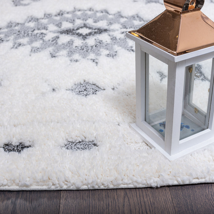 Lola Diamond Grey 5x8 Area Rug