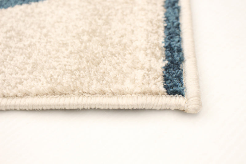 Anandi Ivory-Blue Area Rug - 7'10\" x 10'2\"