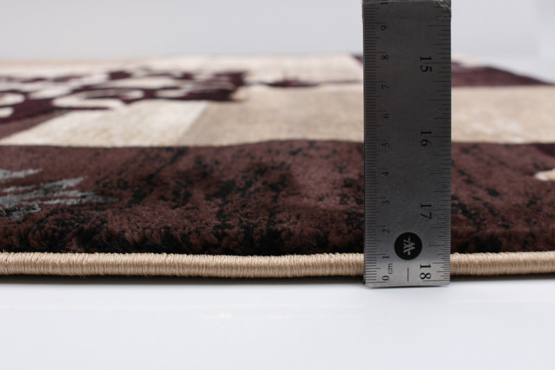 Neda Burgundy Area Rug - 3'11\" X 5'7\" 
