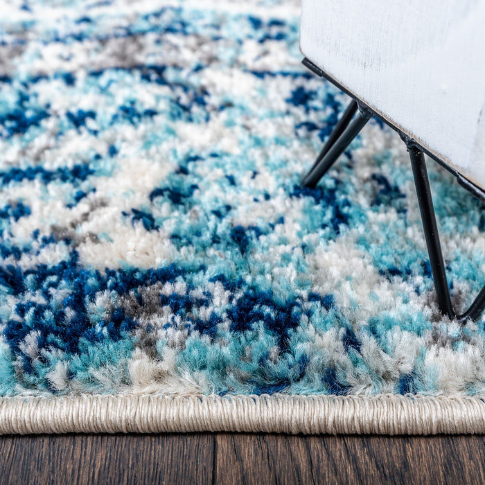Roma Diamond Blue 4x6 Area Rug