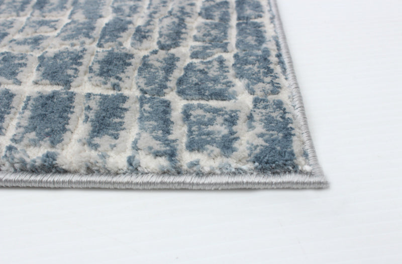 Kecia Blue/cream Rug 5'3\" X 7'3\" Area Rug
